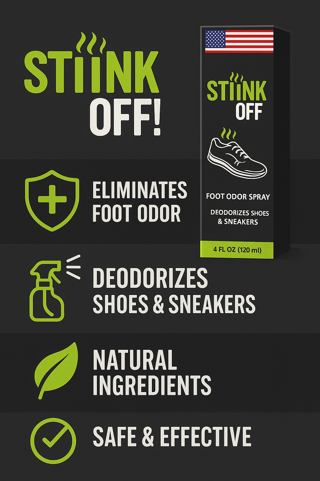 Stink OFF (Foot Odor Spray)
